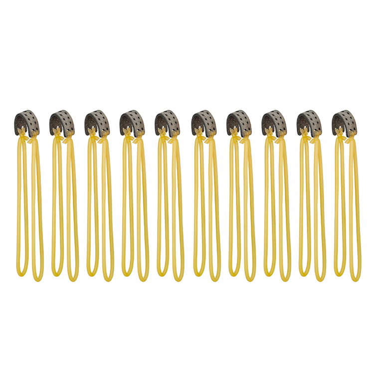 Pack de 10 bandas elásticas para estilingue tubular redondo de caça