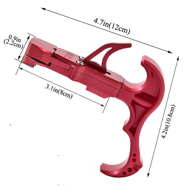 Liberación de tirachinas de acero inoxidable - Compatible con carretes de pesca