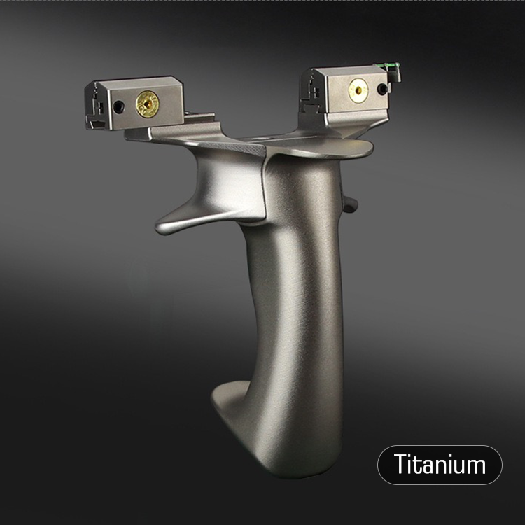 Titan - Tirachinas ergonómico de titanio para tiro y caza
