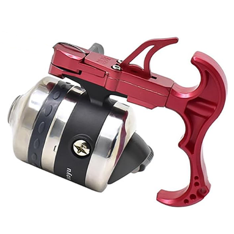 Liberación de tirachinas de acero inoxidable - Compatible con carretes de pesca