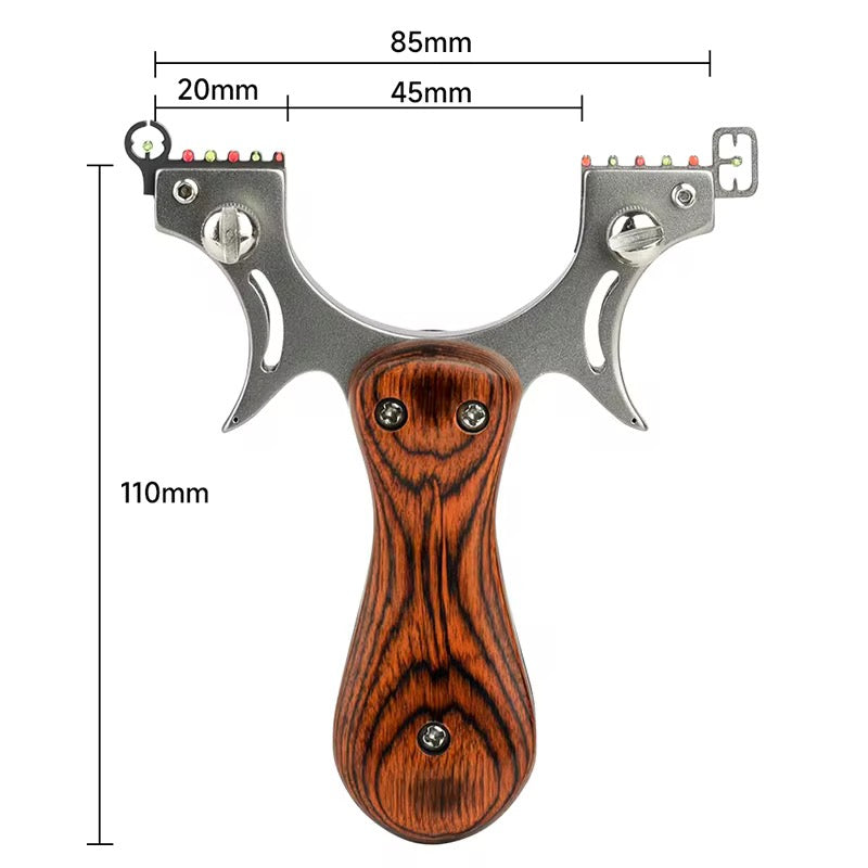 Feather-Wooden Handle Shooting & Hunting Slingshot