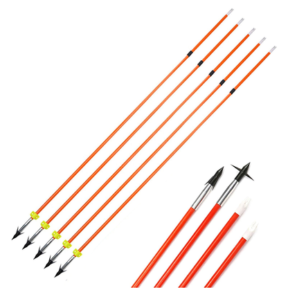 5-Pack high-quality fiberglass arrows