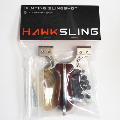 Stainless Steel Wooden Handle Laser Hunting Slingshot II: Precision Redefined