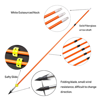 5er-Pack hochwertige Fiberglaspfeile