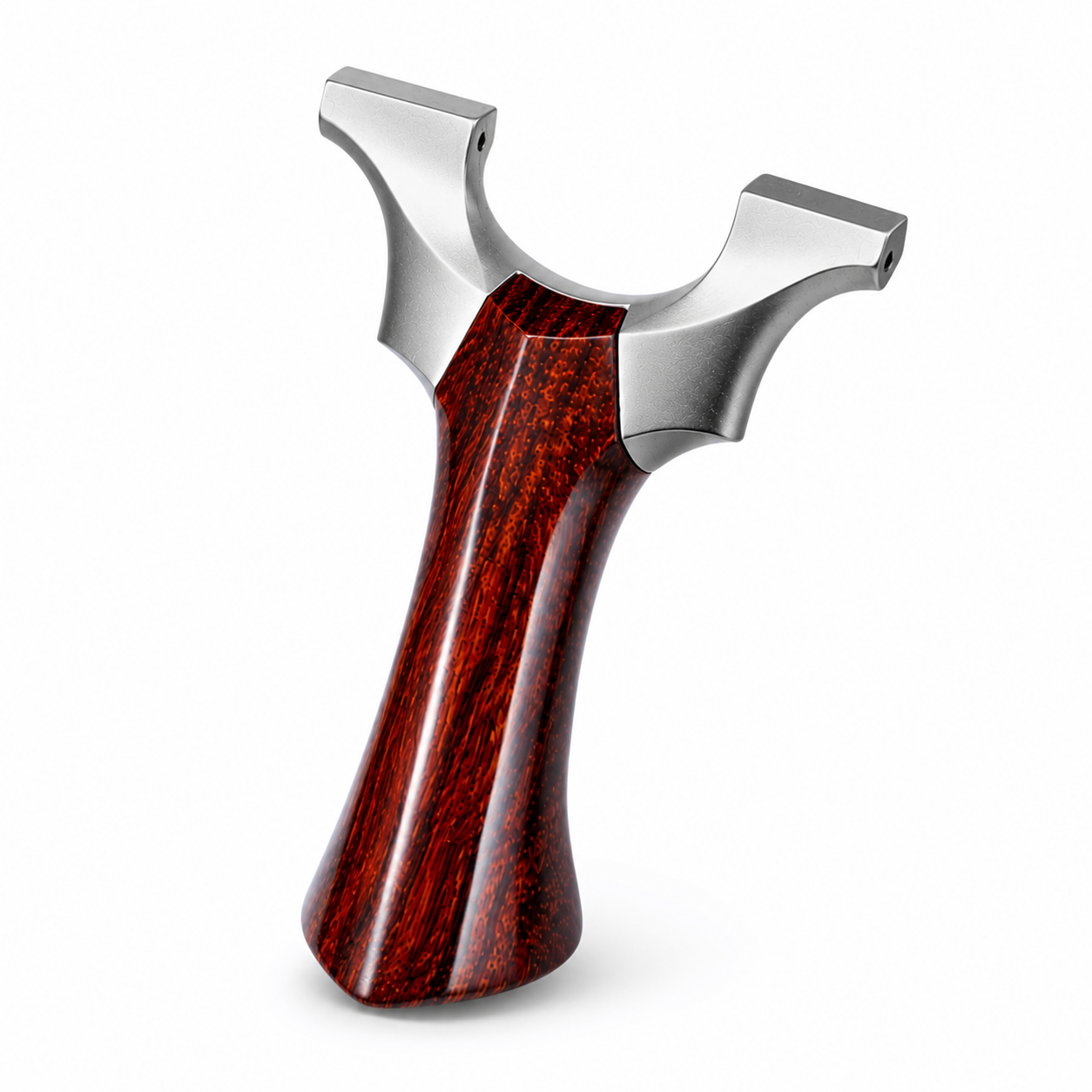 Glide - Stainless Steel & Rosewood Hunting Slingshot: Quick-Detach Bands