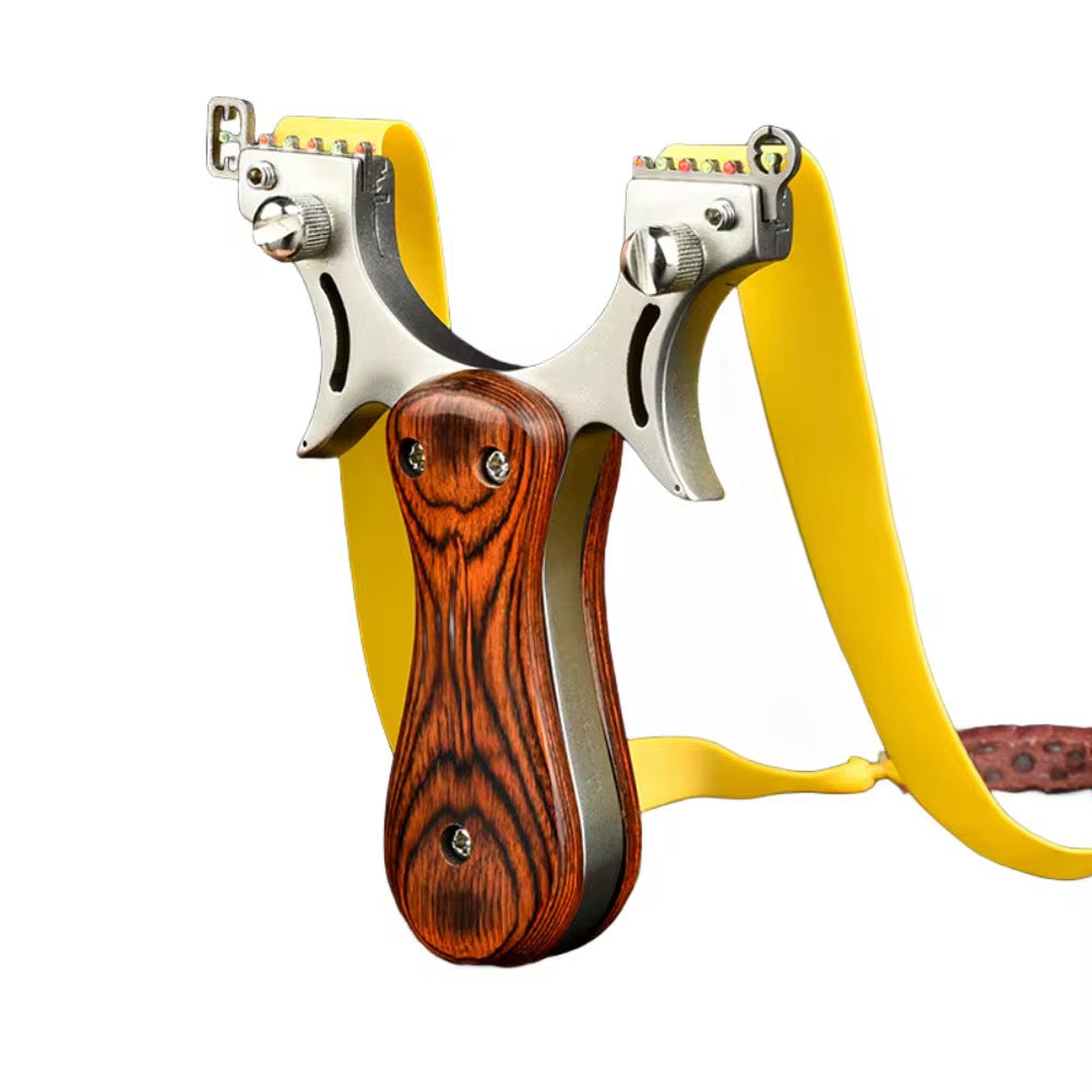 Feather-Wooden Handle Slingshot