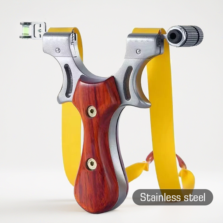 Simple - Wood Handle Laser Shooting & Hunting Slingshot