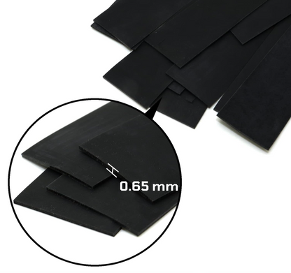 10er-Pack flache Premium-Slingshot-Bänder – Präzisionsverjüngung (20 mm → 12 mm)